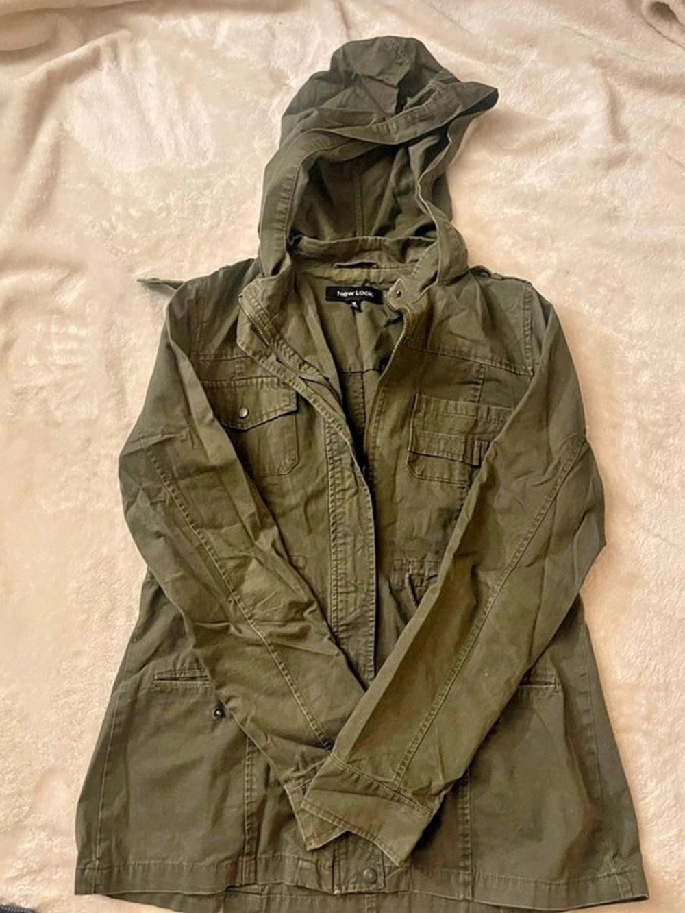 New Look Women's Utility Jacket Green Size Medium